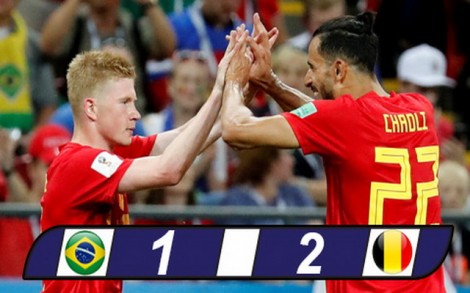 Brazil 1-2 Bỉ: Quỷ đỏ lần đầu vào bán kết sau 32 năm