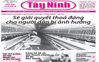 Điểm báo in Tây Ninh ngày 13.8.2018