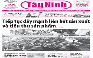 Điểm báo in Tây Ninh ngày 19.9.2018