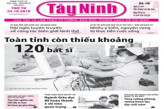 Điểm báo in Tây Ninh ngày 24.10.2018