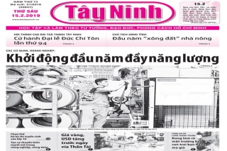 Điểm báo in Tây Ninh ngày 15.02.2019