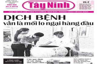 Điểm báo in Tây Ninh ngày 25.02.2019