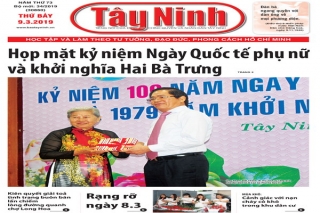 Điểm báo in Tây Ninh ngày 09.03.2019