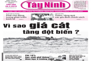 Điểm báo in Tây Ninh ngày 26.04.2019