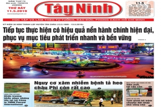 Điểm báo in Tây Ninh ngày 11.05.2019