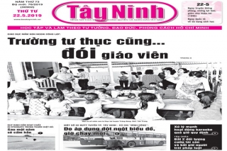 Điểm báo in Tây Ninh ngày 22.05.2019