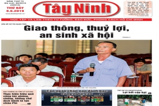 Điểm báo in Tây Ninh ngày 08.06.2019