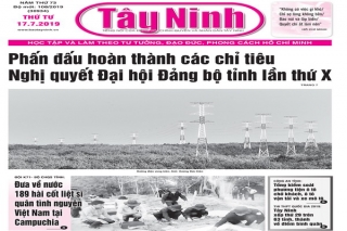 Điểm báo in Tây Ninh ngày 17.07.2019