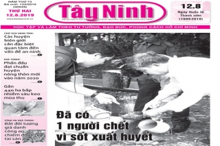 Điểm báo in Tây Ninh ngày 12.08.2019