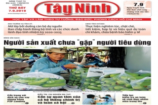 Điểm báo in Tây Ninh ngày 07.09.2019