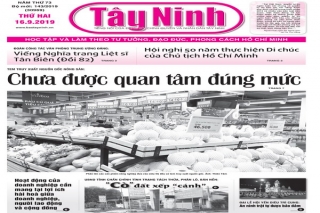 Điểm báo in Tây Ninh ngày 16.09.2019