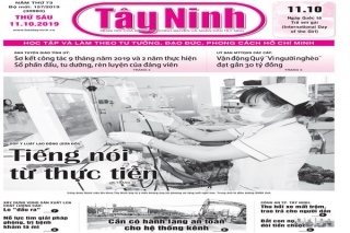 Điểm báo in Tây Ninh ngày 11.10.2019