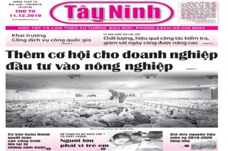 Điểm báo in Tây Ninh ngày 11.12.2019