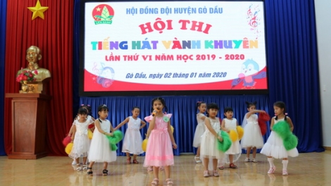 Gò Dầu tổ chức hội thi “Tiếng hát vành khuyên” lần thứ VI năm học 2019 - 2020