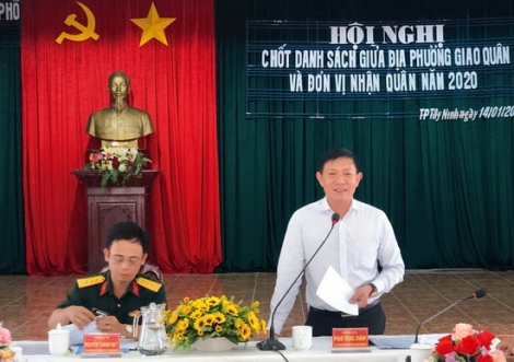 Năm 2020 có 220 công dân lên đường nhập ngũ