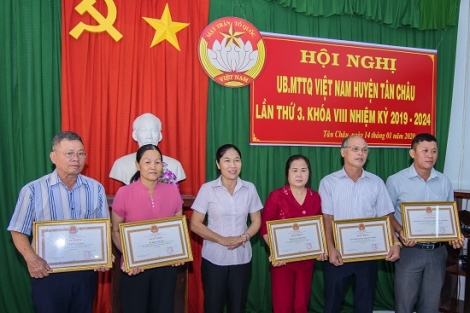 Tân Châu hội nghị MTTQ huyện lần thứ 3 nhiệm kỳ 2019-2024