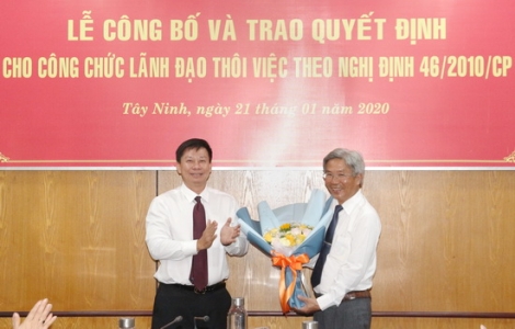 Trao quyết định thôi việc theo nguyện vọng cho ông Đỗ Minh Quang