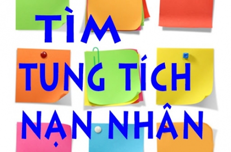 Tìm tung tích nạn nhân.