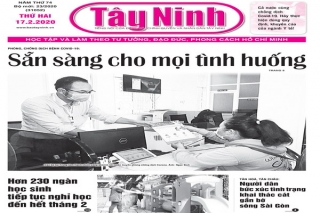 Điểm báo in Tây Ninh ngày 17.02.2020