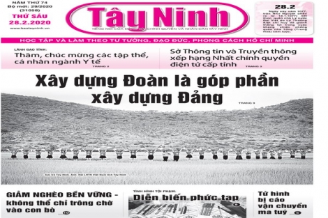 Điểm báo in Tây Ninh ngày 28.02.2020