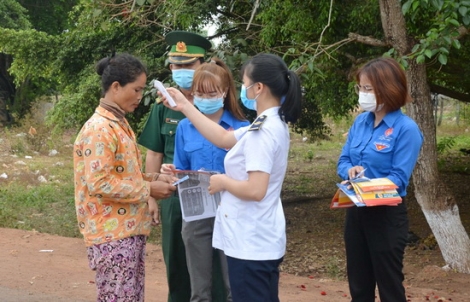 Xã Tân Hà: Phối hợp với Đồn biên phòng tăng cường phòng chống dịch Covid-19 trên tuyến biên giới