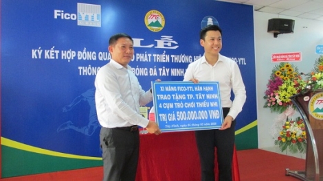 Hỗ trợ thành phố 500 triệu đồng xây dựng Cụm trò chơi thiếu nhi ngoài trời