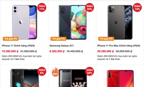 Smartphone đua giảm giá