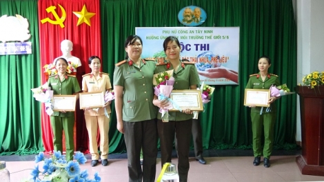 Hội Phụ nữ CA Tây Ninh: Tổ chức cuộc thi “Tái chế rác thải nhựa, phế liệu”