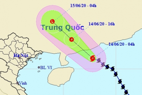 Bão số 1 giật cấp 11, Hà Nội mưa to