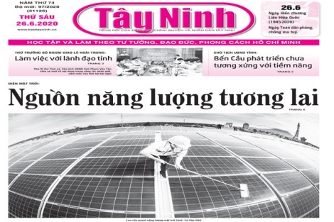 Điểm báo in Tây Ninh ngày 26.6.2020