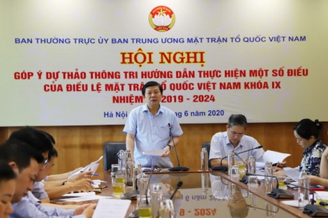 Góp ý dự thảo Thông tri hướng dẫn thực hiện Điều lệ MTTQ Việt Nam khoá IX, nhiệm kỳ 2019 - 2024