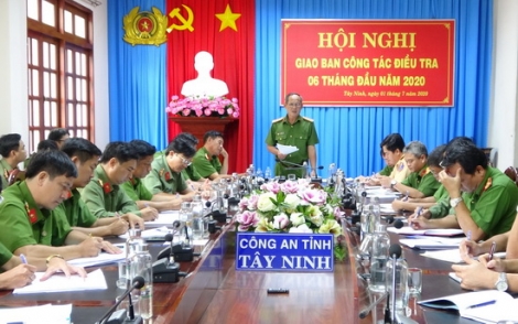 CATN: Giao ban công tác điều tra 6 tháng đầu năm 2020