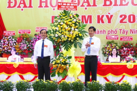 Khai mạc Đại hội đại biểu Đảng bộ thành phố Tây Ninh lần thứ XII