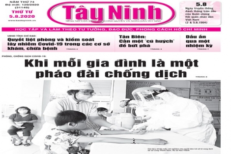 Điểm báo in Tây Ninh ngày 05.8.2020