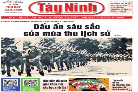 Điểm báo in Tây Ninh ngày 22.8.2020