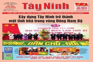 Điểm báo in Tây Ninh ngày 16.10.2020