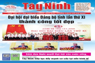 Điểm báo in Tây Ninh ngày 17.10.2020