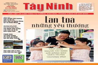 Điểm báo in Tây Ninh ngày 31.10.2020