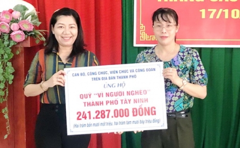 Thành phố Tây Ninh phát động tháng cao điểm “Vì người nghèo”