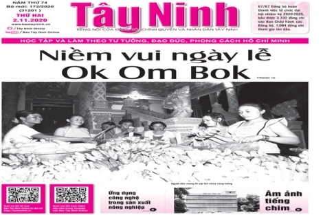 Điểm báo in Tây Ninh ngày 02.11.2020