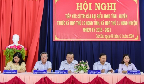 Đại biểu HĐND tiếp xúc cử tri tại huyện Tân Châu