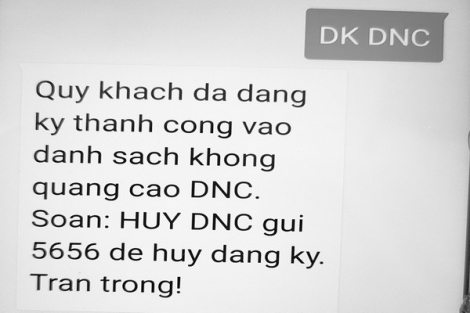 Ngăn chặn tình trạng tin nhắn rác, thư điện tử rác, cuộc gọi rác