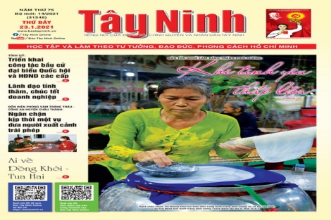 Điểm báo in Tây Ninh ngày 23.01.2021