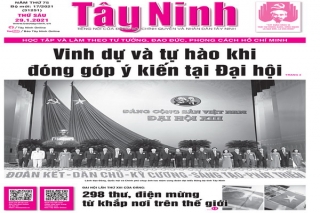 Điểm báo in Tây Ninh ngày 29.01.2021