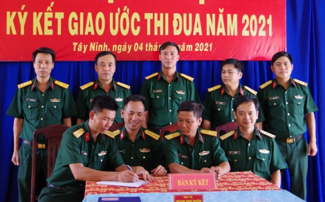 Sư đoàn 5: Ký kết giao ước thi đua năm 2021