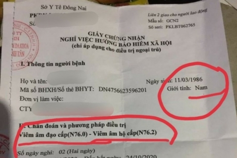 Tràn lan việc mua bán giấy nghỉ ốm, khám sức khỏe