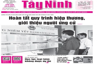 Điểm báo in Tây Ninh ngày 23.04.2021