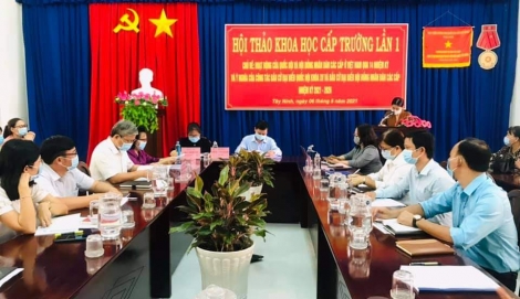 Trường Chính trị tỉnh: Hội thảo khoa học chào mừng bầu cử đại biểu Quốc hội khoá XV và HĐND các cấp nhiệm kỳ 2021-2026