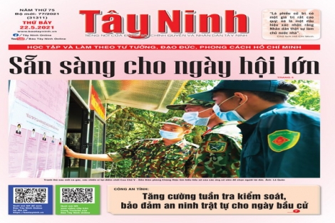 Điểm báo in Tây Ninh ngày 22.05.2021