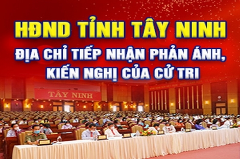 Hội đồng Nhân dân tỉnh: Thông báo địa chỉ tiếp nhận ý kiến của cử tri